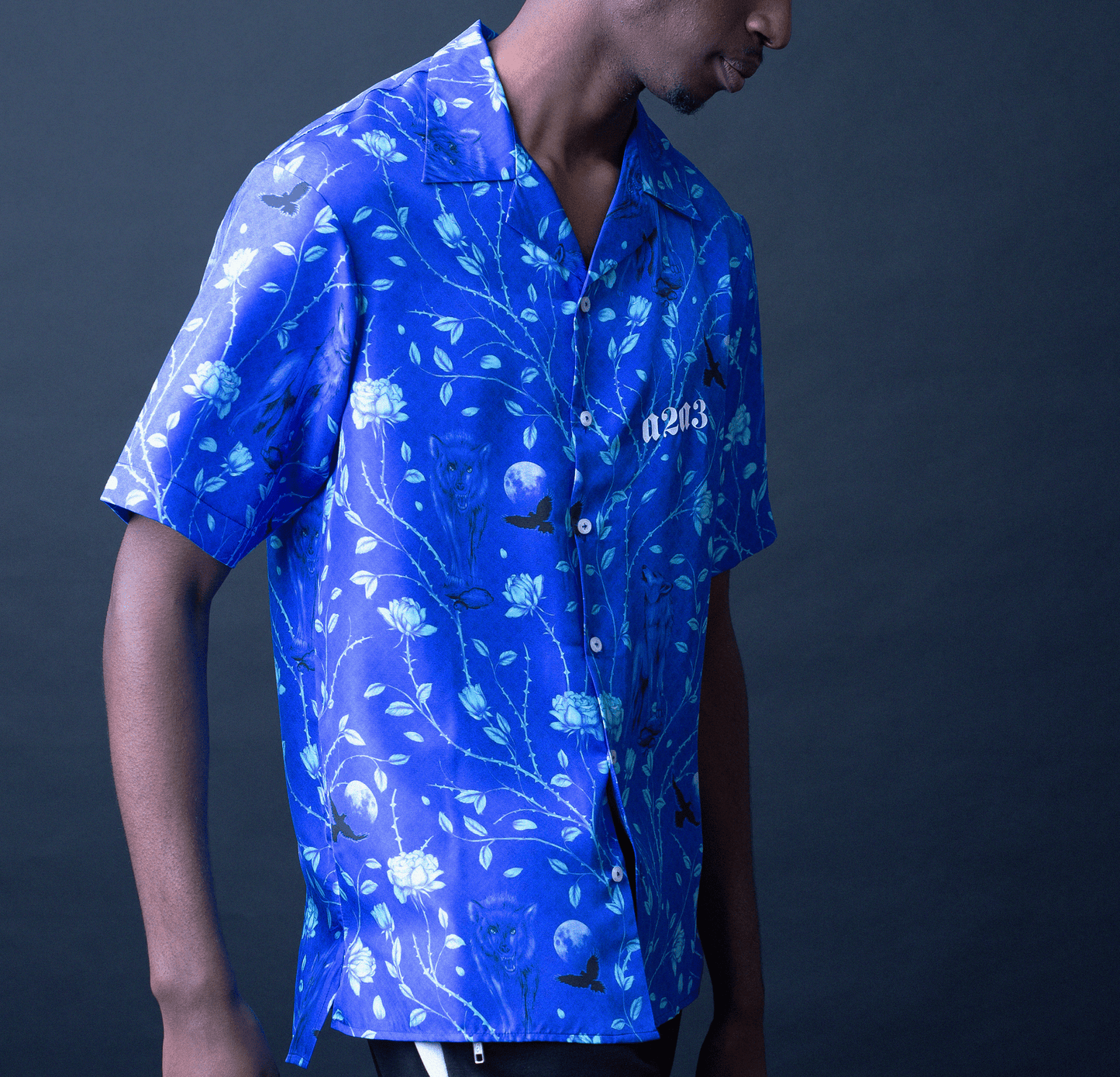 Wolf Moon Shirt (Midnight Blue)