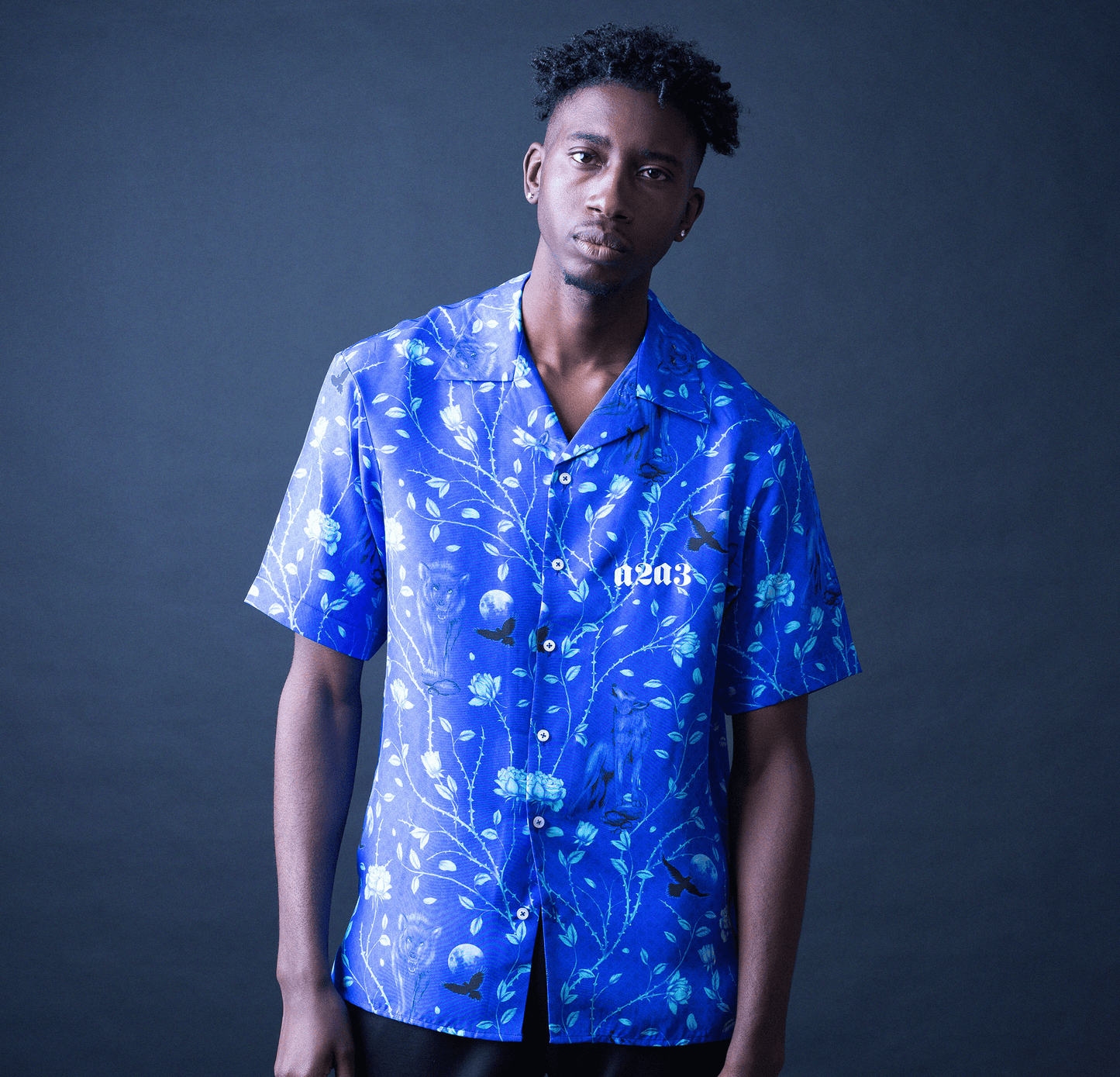 Wolf Moon Shirt (Midnight Blue)