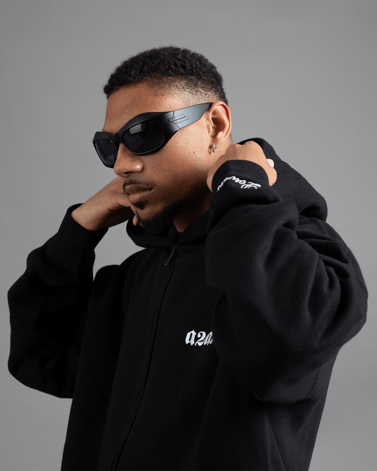 POWERS ZIP HOODIE (BLACK) - a2a3