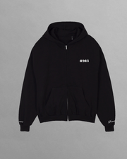 POWERS ZIP HOODIE (BLACK) - a2a3