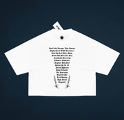 Crop Lone Wolf Tee (White)